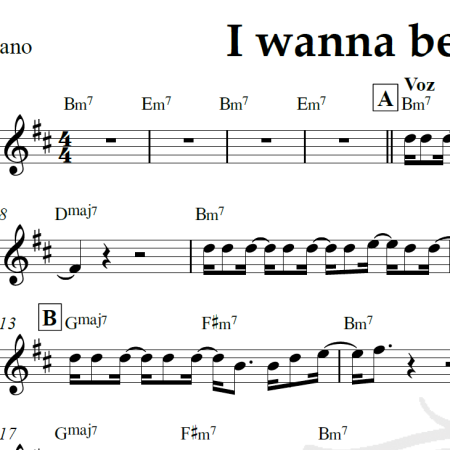 I wanna be where you are - The Jackson's Five - Piano