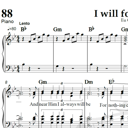 I will follow Him - Arranjo Coral