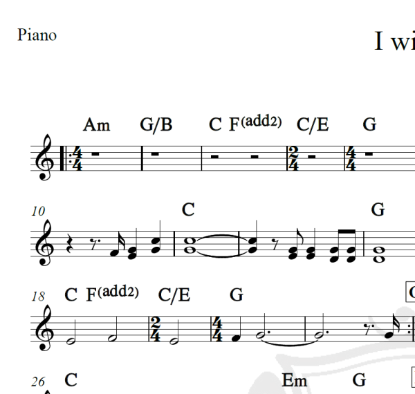 I will wait - Mumforf & Sons - Piano