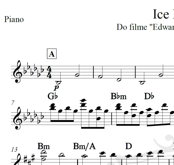 Ice Dance - Piano