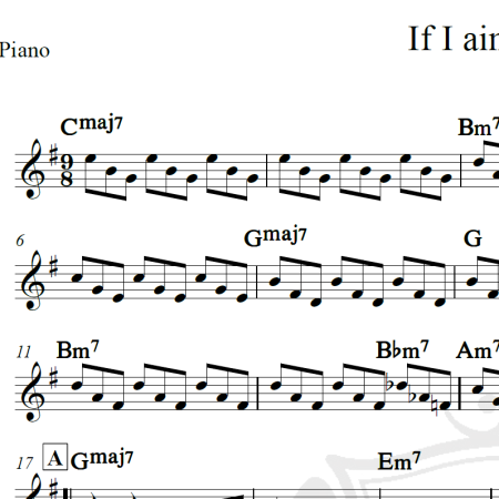 If I ain't got you - Alicia Keys - Piano