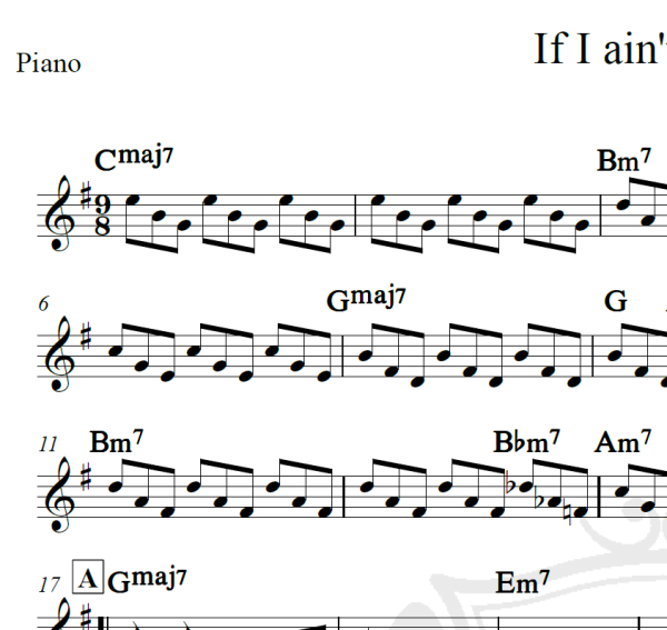 If I ain't got you - Alicia Keys - Piano