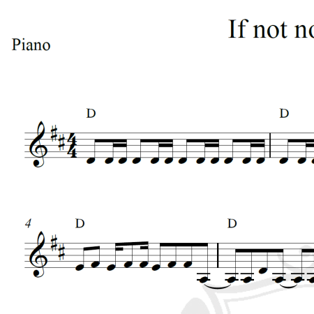 If not now, when? - Incubus - Piano