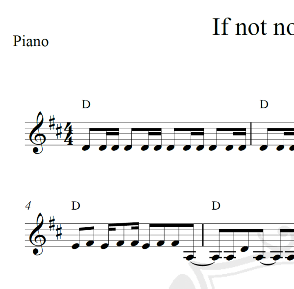 If not now, when? - Incubus - Piano