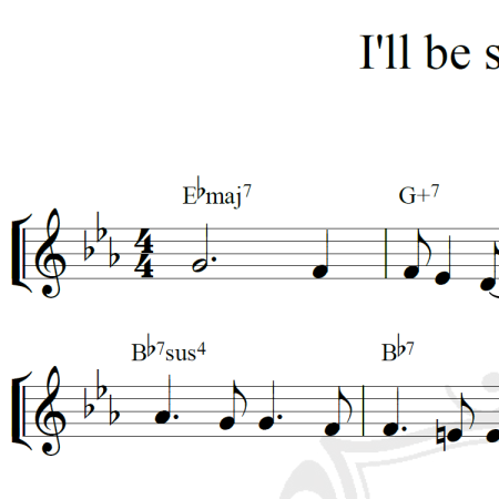 I'll be seeing you - Piano