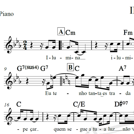 Ilumina - Maria Bethania - Piano/Vocal