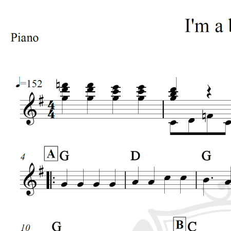 I'm a believer - Neil Diamond - Piano