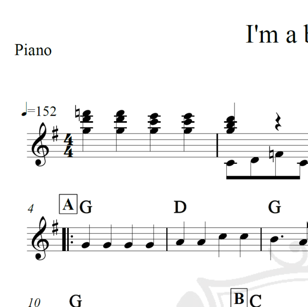 I'm a believer - Neil Diamond - Piano