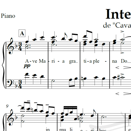 Intermezzo (Ave Maria) - Andrea Bocelli - Piano/Vocal