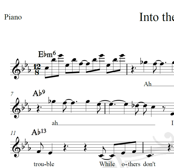 Into the unknow - Aurora e Idina Menzel - Piano/Vocal