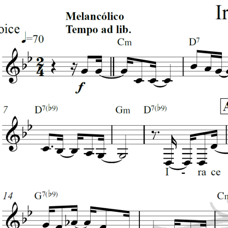 Iracema - Adoniram Barbosa - Piano/Vocal