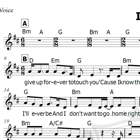 Iris - Go Go Dolls - Piano/Vocal