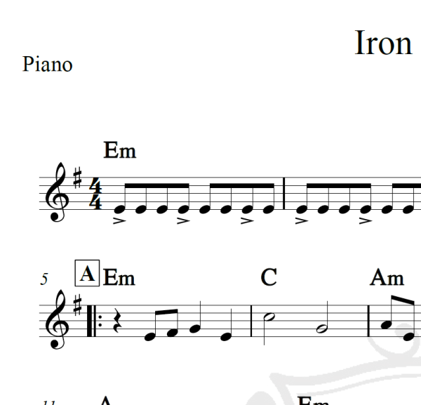 Iron man 3 - Piano