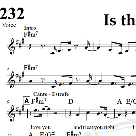 Is this love - Bob Marley - Piano/Vocal