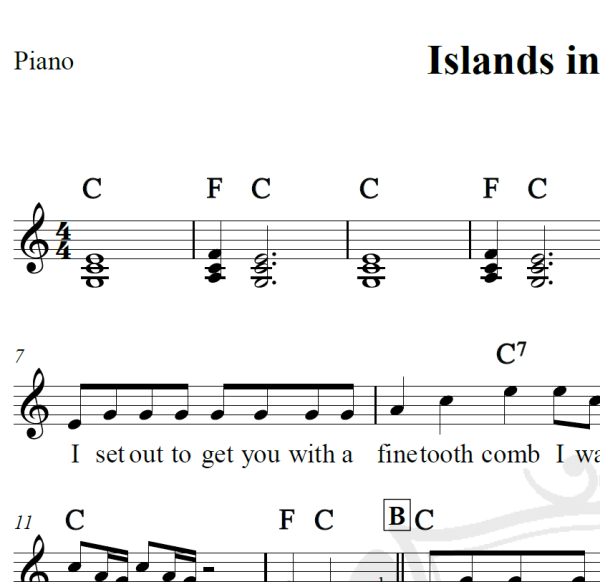 Islands in the stream - Kenny Rogers e Dolly Parton - Piano/Vocal