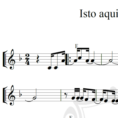 Isto aqui é o que é - Piano