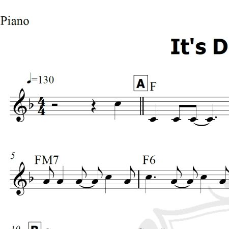 It's De-Lovely - Piano