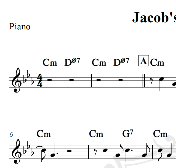 Jacob's Bakery - Piano