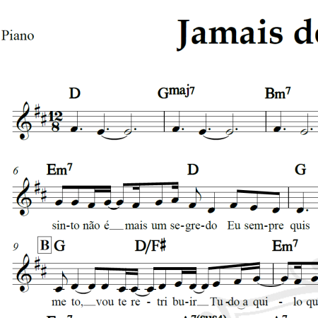 Jamais deixarei você - Bruna Karla - Piano/Vocal