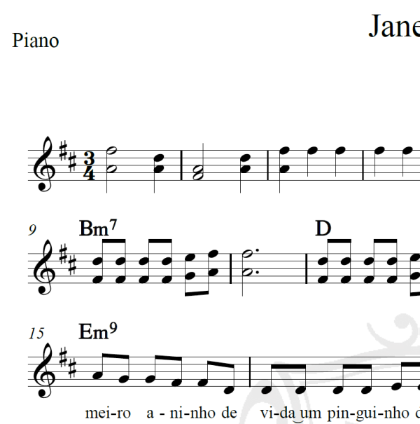 Janelinha - Zé Neto e Cristiano - Piano/Vocal