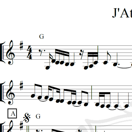 J'Attendais - Celine Dion - Piano