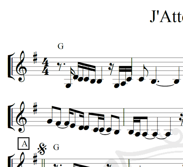 J'Attendais - Celine Dion - Piano