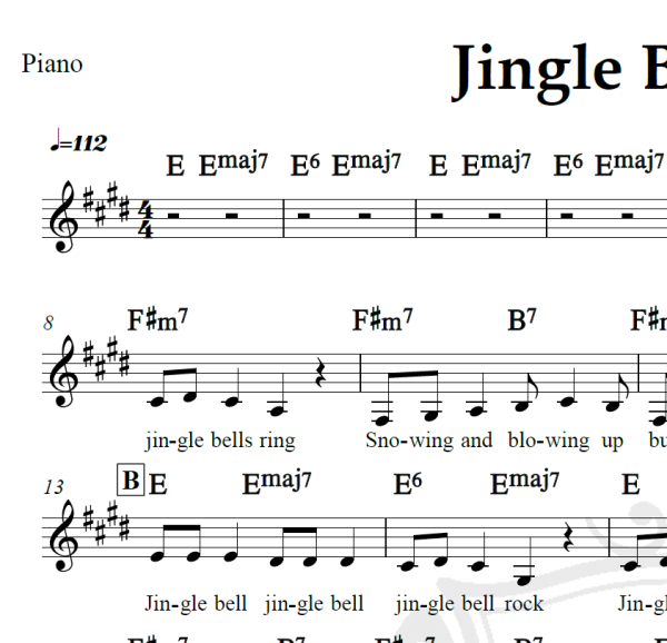 Jingle Bell Rock - Piano/Vocal