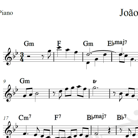 João e Maria - Chico Buarque - Piano