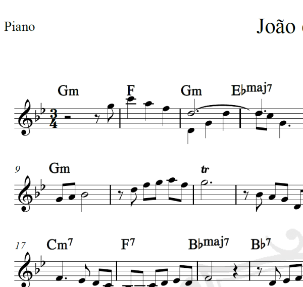 João e Maria - Chico Buarque - Piano