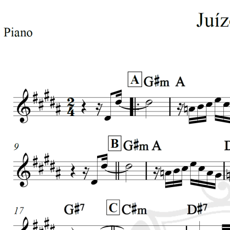 Juízo final - Piano