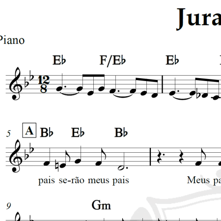 Juramento - Padre Zezinho - Piano/Vocal