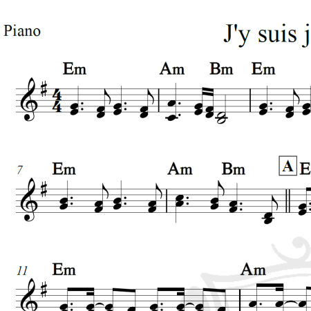 J'y suis jamais allé - Yann Tiersen - Piano