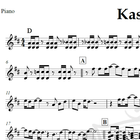 Kashmir - Led Zeppelin - Piano