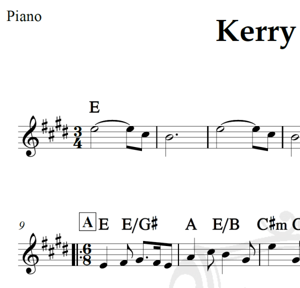 Kerry Dance - Xendra - Piano