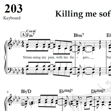 Killing me softly with his song - Roberta Flack - Arranjo Coral