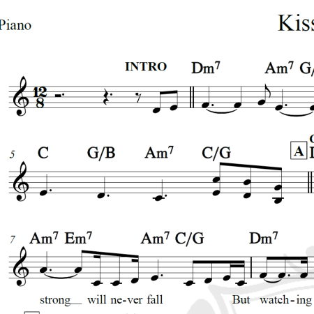 Kissing you - Des'ree - Piano/Vocal