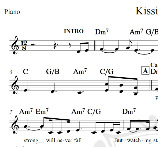 Kissing you - Des'ree - Piano/Vocal