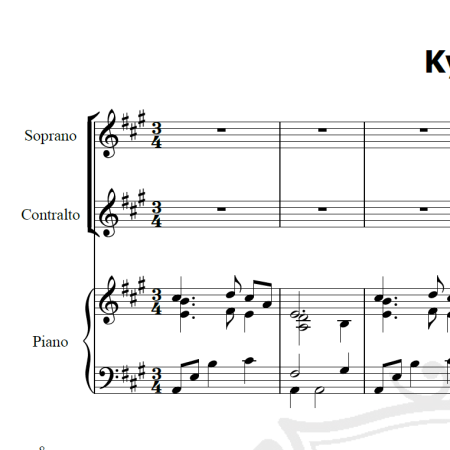 Kyrie - John Leavitt - Arranjo Coral