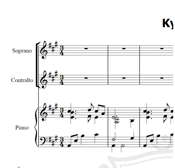 Kyrie - John Leavitt - Arranjo Coral