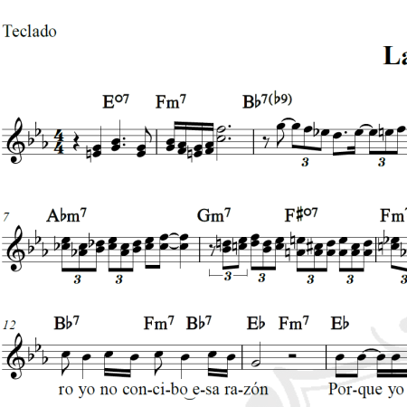 La Barca - Piano/Vocal