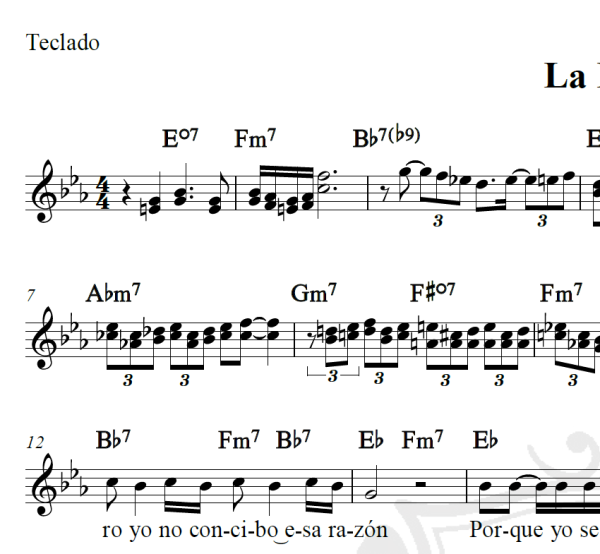 La Barca - Piano/Vocal