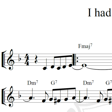 I had to be you - Piano