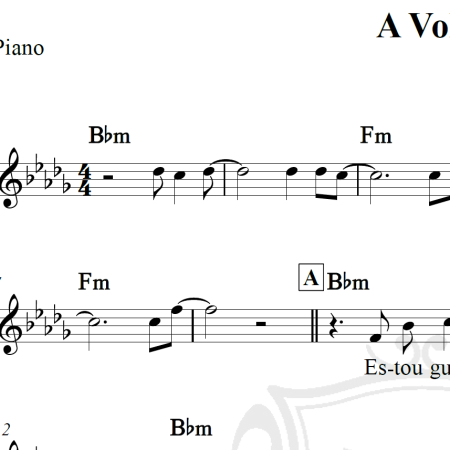 A Volta - Roberto Carlos - Piano/Vocal