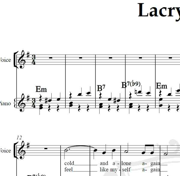 Lacrymosa - Evanescence - Arranjo Coral