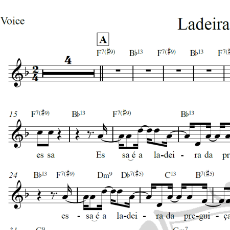 Ladeira da preguiça - Elis Regina - Piano/Vocal