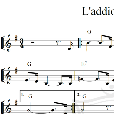 L'addio a Napoli - Piano