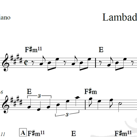 Lambada da serpente - Djavan - Piano/Vocal
