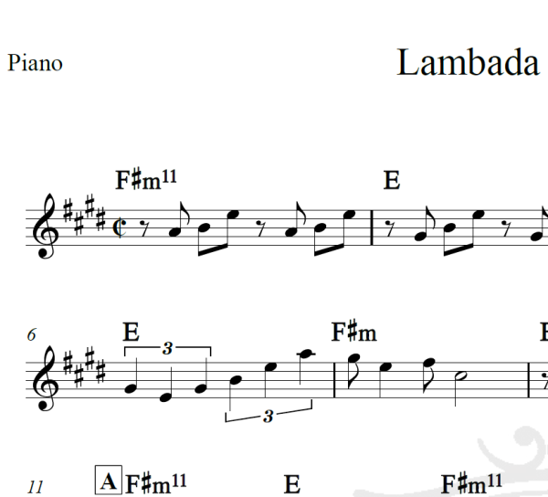 Lambada da serpente - Djavan - Piano/Vocal