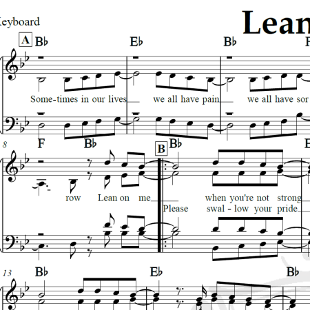 Lean on me - Seal - Arranjo Coral