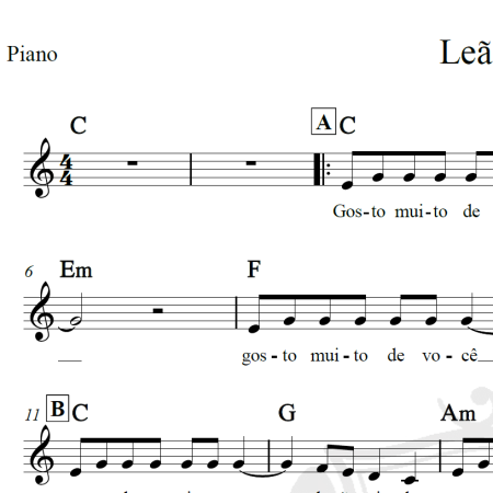 Leãozinho - Caetano Veloso - Piano/Vocal